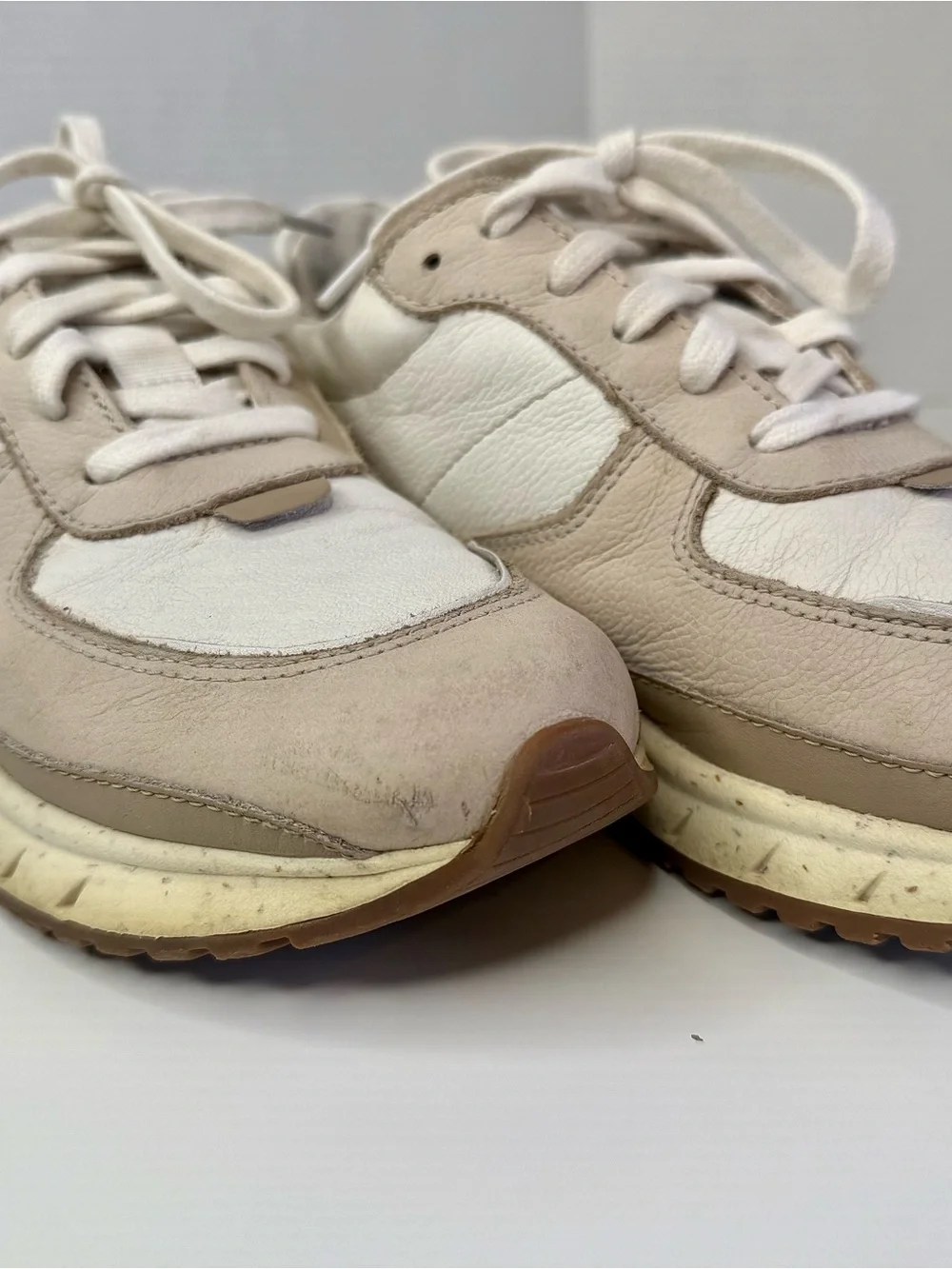 Madewell Kickoff Trainer Sneakers in Cream Multi Womens Shoe Size 8M Men’s 6.5M